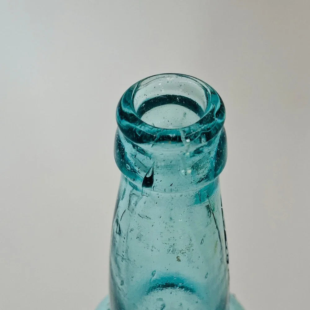 Antique AB Connected Aqua Beer Bottle Anheuser Busch Glass Co T50 9.5in